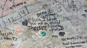 Fan Inscription Outside of Graceland